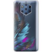 Прозрачный чехол Uprint Nokia 9 Feathers