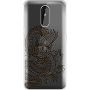 Прозрачный чехол Uprint Nokia 3.2 Chinese Dragon