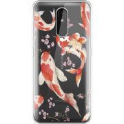 Прозрачный чехол Uprint Nokia 3.2 Japanese Koi Fish