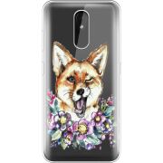 Прозрачный чехол Uprint Nokia 3.2 Winking Fox