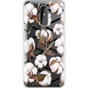Прозрачный чехол Uprint Nokia 3.2 Cotton flowers