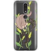 Прозрачный чехол Uprint Nokia 4.2 Cute Mermaid