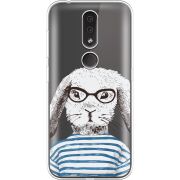 Прозрачный чехол Uprint Nokia 4.2 MR. Rabbit
