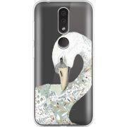 Прозрачный чехол Uprint Nokia 4.2 Swan