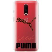 Прозрачный чехол Uprint OnePlus 7 Wild Cat