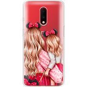 Прозрачный чехол Uprint OnePlus 7 Mouse Girls