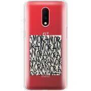 Прозрачный чехол Uprint OnePlus 7 Amor Amor