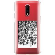 Прозрачный чехол Uprint OnePlus 7 Blah Blah