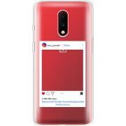 Прозрачный чехол Uprint OnePlus 7 Insta