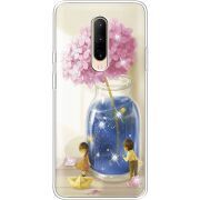 Чехол со стразами OnePlus 7 Pro Little Boy and Girl