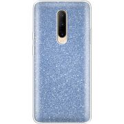Чехол с блёстками OnePlus 7 Pro Голубой