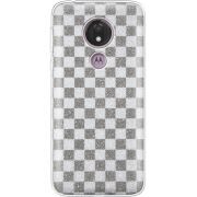Чехол с блёстками Motorola Moto G7 Power XT1955 Шахматы
