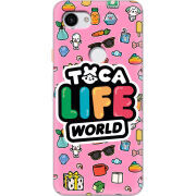 Чехол Uprint Google Pixel 3a Toca Boca Life World