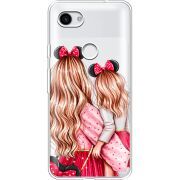 Прозрачный чехол Uprint Google Pixel 3a Mouse Girls
