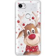 Прозрачный чехол Uprint Google Pixel 3a Winter Deer