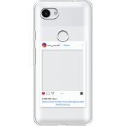 Прозрачный чехол Uprint Google Pixel 3a Insta
