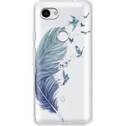 Прозрачный чехол Uprint Google Pixel 3a Feather