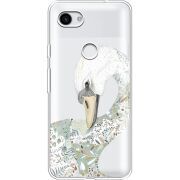 Прозрачный чехол Uprint Google Pixel 3a Swan