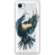 Прозрачный чехол Uprint Google Pixel 3a Eagle