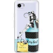 Прозрачный чехол Uprint Google Pixel 3a XL City Girl