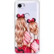 Прозрачный чехол Uprint Google Pixel 3a XL Mouse Girls