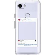 Прозрачный чехол Uprint Google Pixel 3a XL Insta