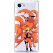 Прозрачный чехол Uprint Google Pixel 3a XL Naruto and Kurama