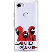 Прозрачный чехол Uprint Google Pixel 3a XL siquid game люди в красном