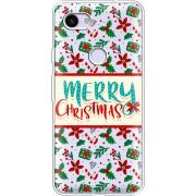 Прозрачный чехол Uprint Google Pixel 3a XL Vintage Christmas Pattern