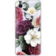 Прозрачный чехол Uprint Google Pixel 3a XL Floral Dark Dreams