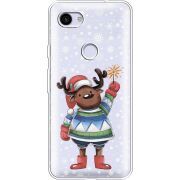 Прозрачный чехол Uprint Google Pixel 3a XL Christmas Deer with Snow