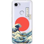 Прозрачный чехол Uprint Google Pixel 3a XL Большая волна в Канагаве