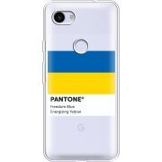 Прозрачный чехол Uprint Google Pixel 3a XL Pantone вільний синій