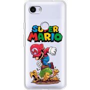 Прозрачный чехол Uprint Google Pixel 3a XL Super Mario