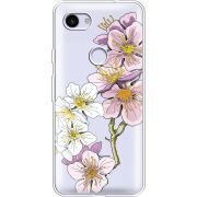 Прозрачный чехол Uprint Google Pixel 3a XL Cherry Blossom