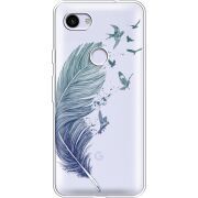 Прозрачный чехол Uprint Google Pixel 3a XL Feather