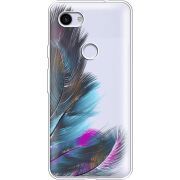 Прозрачный чехол Uprint Google Pixel 3a XL Feathers