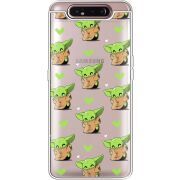 Прозрачный чехол Uprint Samsung A805 Galaxy A80 Pattern Baby Yoda