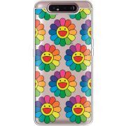 Прозрачный чехол Uprint Samsung A805 Galaxy A80 Hippie Flowers