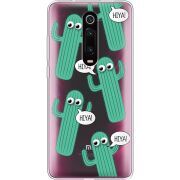 Прозрачный чехол Uprint Xiaomi Mi 9T / Mi 9T Pro с 3D-глазками HIYA
