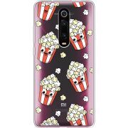Прозрачный чехол Uprint Xiaomi Mi 9T / Mi 9T Pro с 3D-глазками Popcorn
