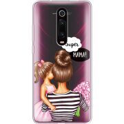 Прозрачный чехол Uprint Xiaomi Mi 9T / Mi 9T Pro Super Mama and Daughter