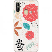 Чехол Uprint Samsung A6060 Galaxy A60 Line Flowers