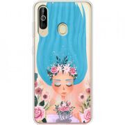Прозрачный чехол Uprint Samsung A6060 Galaxy A60 Blue Hair