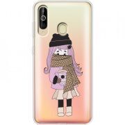 Прозрачный чехол Uprint Samsung A6060 Galaxy A60 Winter Morning Girl