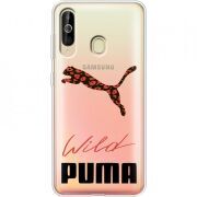 Прозрачный чехол Uprint Samsung A6060 Galaxy A60 Wild Cat