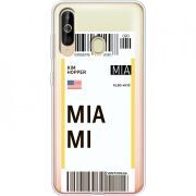 Прозрачный чехол Uprint Samsung A6060 Galaxy A60 Ticket Miami