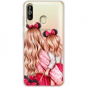 Прозрачный чехол Uprint Samsung A6060 Galaxy A60 Mouse Girls