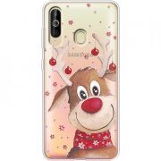 Прозрачный чехол Uprint Samsung A6060 Galaxy A60 Winter Deer