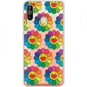 Прозрачный чехол Uprint Samsung A6060 Galaxy A60 Hippie Flowers